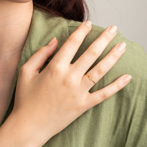 anillo oro 18 kilates diamantes oxana