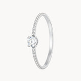 SOLITAIRE RING WITH GLORIANA ZIRCONIA STONES