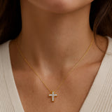 PENDANT CROSS AND DIAMONDS KELLEY