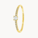 Solitaire ring with 0.15 carat diamonds Mabelle