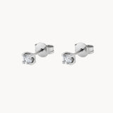 EARRINGS WITH 0.20 CARAT DIAMOND CLAWS MICHELLE