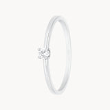 Solitaire Ring with 0.10 Carat Diamond Nefeli
