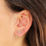 TRAGUS PIERCING HOOP WITH ZIRCONIA OLAYA