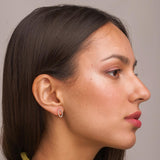 pendientes oro blanco 18kt ovalo con diamantes tea