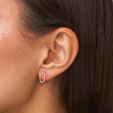 pendientes oro blanco 18 kilates ovalo diamantes tea