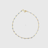 Pulsera Oro 18 kilates circonitas azules Alba