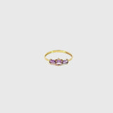 RING WITH AMETHYSTS AGATHE