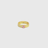 Anillo Oro 18 kt zafiro rosa Giuliana