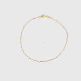 Pulsera Oro 18 kilates circonitas rosas Alba