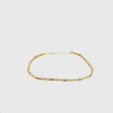 Pulsera Oro 18 kilates riviere piedras naturales Bibiana 1