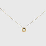 Colgante Oro 18 kilates con diamante chatón 0.25 quilates Asya