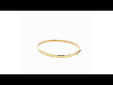 Pulsera Oro rosa 18kt media caña flexible Kaida