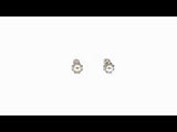 EARRINGS WITH CHATON DIAMOND 0.05 CARATS ASYA