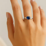 ANILLO ZAFIRO Y DIAMANTES AISHA