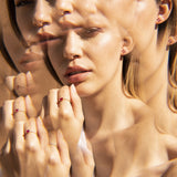 Anillo Oro 18 kilates con rubi diamantes Petra