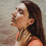 PENDIENTES ORO 18 KILATEDOBLES TOPACIO ROSA AMATISTA DIAMANTES COLECCION GAMA 4