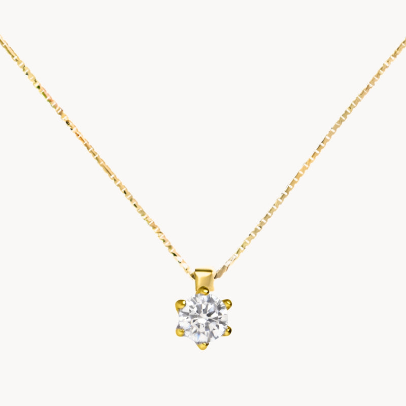 COLGANTE DIAMANTE SEIS GARRAS 0.20 QUILATES ERIN