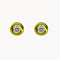 PENDIENTES CON DIAMANTE CHATON 0.20 QUILATES ASYA