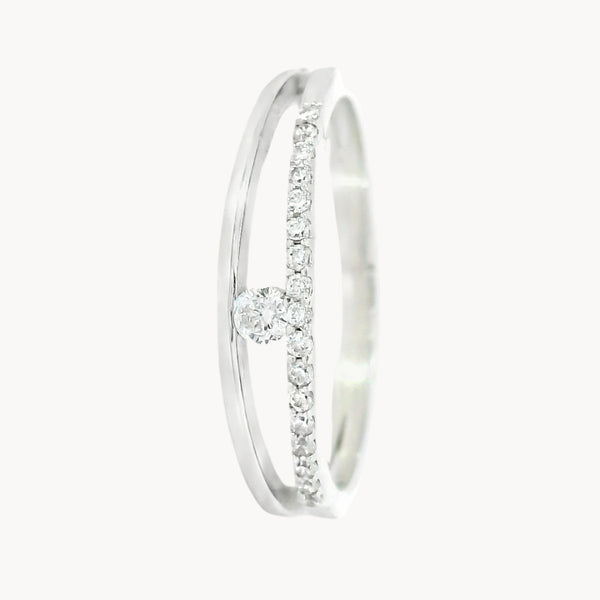 ANILLO DOBLE CON CIRCONITAS SILKE