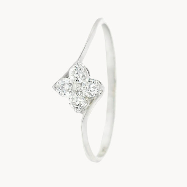ANILLO ROMBO CON CIRCONITAS KAYIN