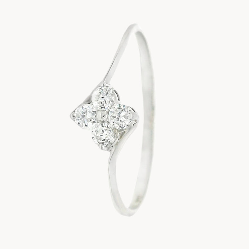 ANILLO ROMBO CON CIRCONITAS KAYIN