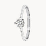 ANILLO SOLITARIO CIRCONITA CON GARRAS GEOMETRICAS