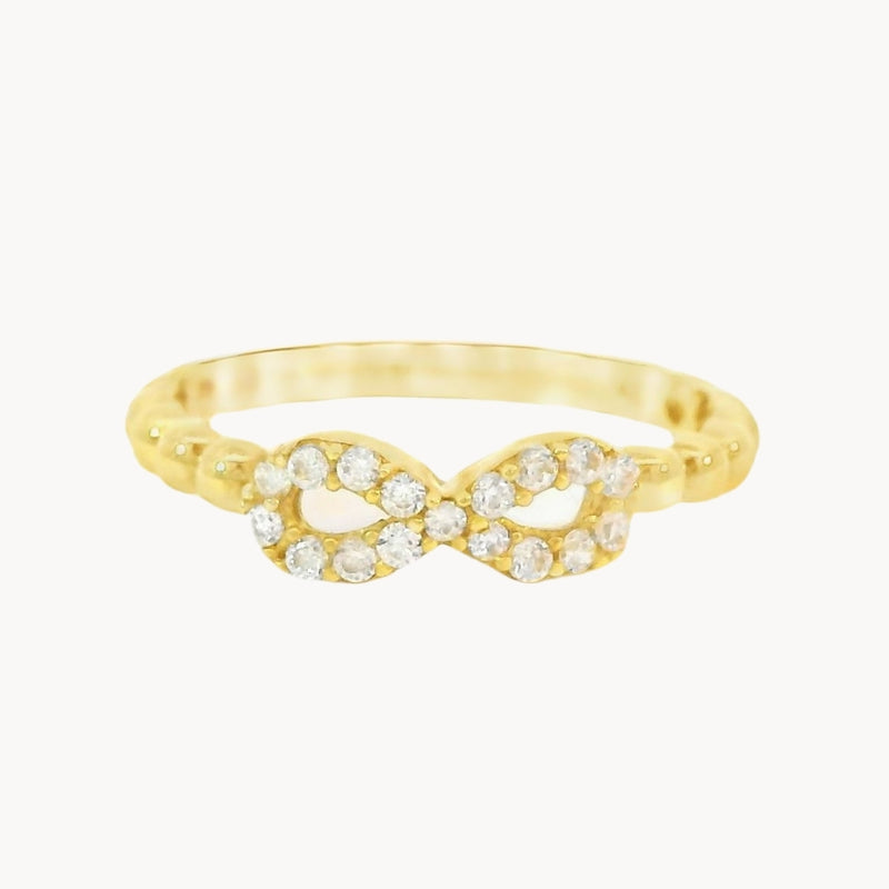 ANILLO CON CIRCONITAS FORMA INFINITO SAGE