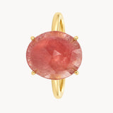 ANILLO CON ZAFIRO ROSA BRUTO