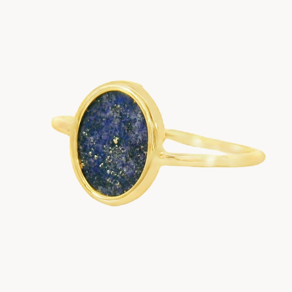 ANILLO OVAL CON LAPISLAZULI JELICA