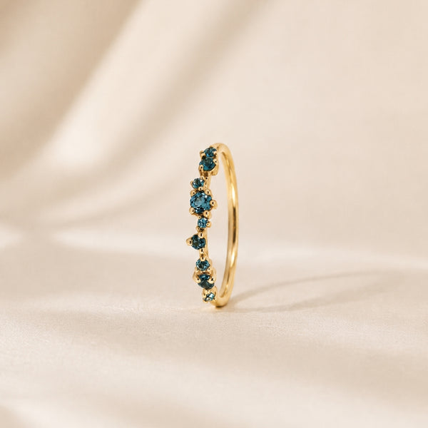 ANILLO DEGRADADO DE TOPACIOS LONDON BLUE