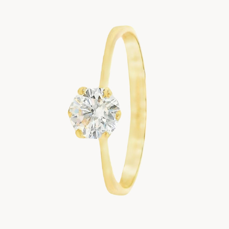 ANILLO SOLITARIO CON CIRCONITA ROSALIN