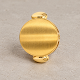 MATTE AND POLISHED CIRCULAR SIGNET RING
