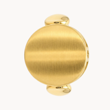 MATTE AND POLISHED CIRCULAR SIGNET RING