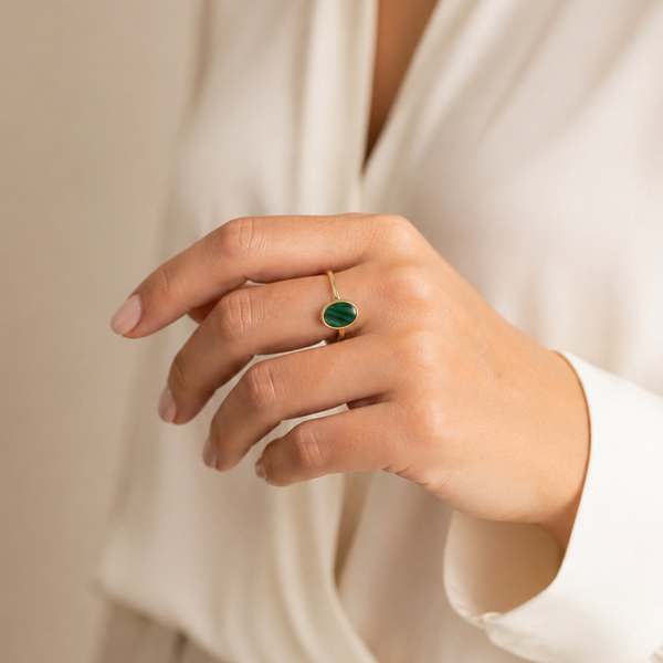 SADIE MALACHITE RING