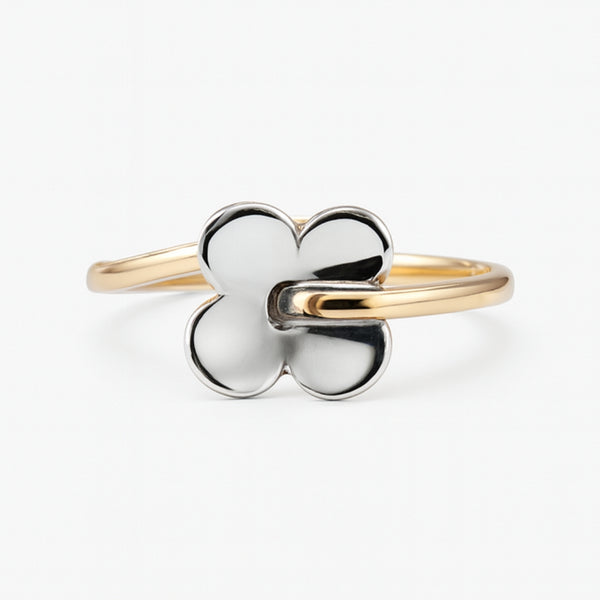 ANILLO BICOLOR FLOR SHAWNA