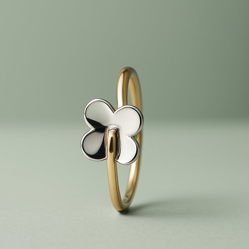ANILLO BICOLOR FLOR SHAWNA