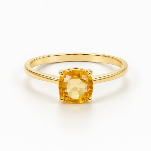 ANILLO CON CITRINO EDNA