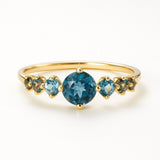ANILLO CON TOPACIOS LONDON BLUE KIRSTIN