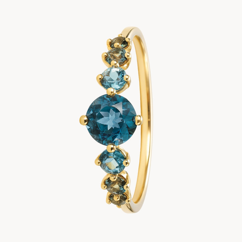 ANILLO CON TOPACIOS LONDON BLUE KIRSTIN