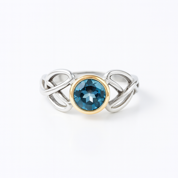 ANILLO TOPACIO LONDON BLUE TOMMIE