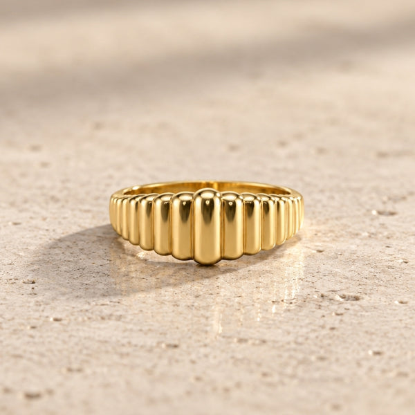 ANILLO ESCALONADO ACANALADO