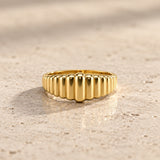 ANILLO ESCALONADO ACANALADO