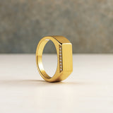 ANILLO SELLO CON CIRCONITAS SELENE