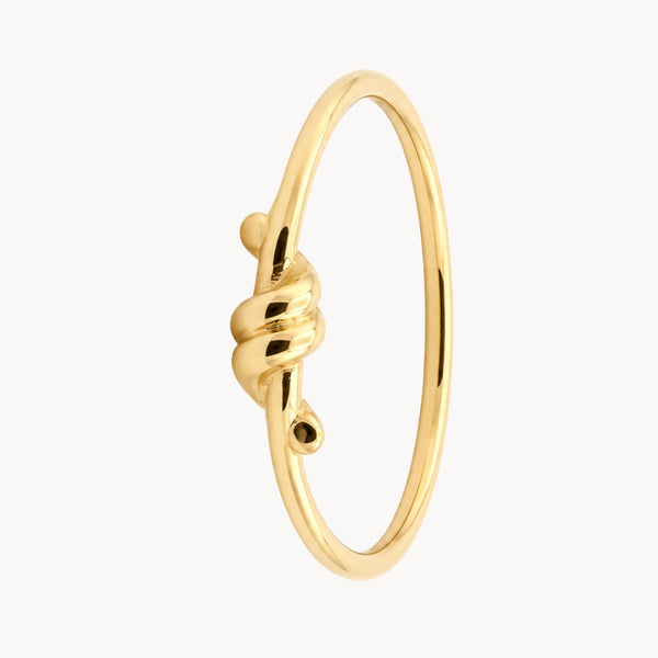 ANILLO NUDO ORO LISO