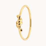 ANILLO NUDO ORO LISO