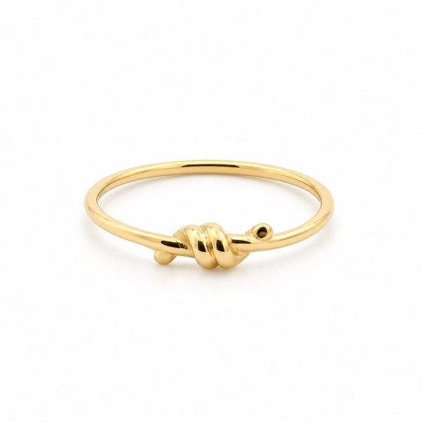 ANILLO NUDO ORO LISO