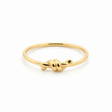 ANILLO NUDO ORO LISO