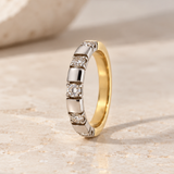 ANILLO BICOLOR CON DIAMANTES BRILLANTES