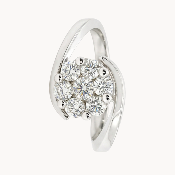 Diamond Cluster Ring