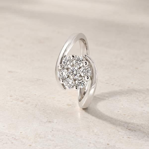 Diamond Cluster Ring